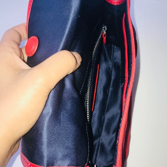Juicy Couture Red Suede Clutch - Picture 4 of 8